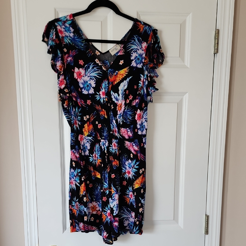 Floral Print Romper